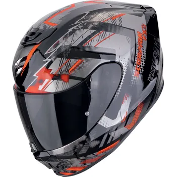 Helma na motorku SCORPION přilba EXO-391 Clutter black/red - XL