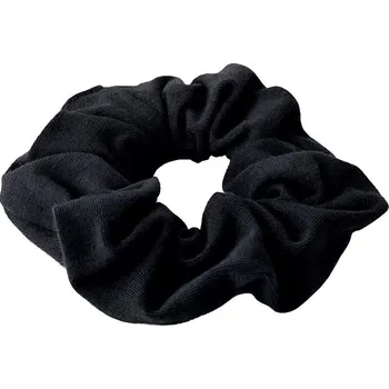 Anwen Černá gumička do vlasů Scrunchie Bavlněná