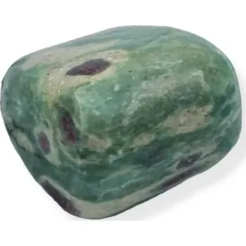 Drahý kámen Rubín v zoisitu tromlovaný - č. 14