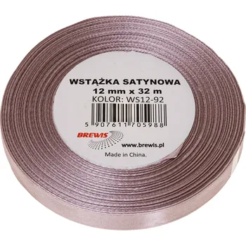 Stuha Atlasová stuha 12 mm pudrově růžová - 92 Brewis