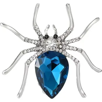 Brož Gaira® Brož Pavouk 312934 Silver, Barva modrá