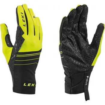 Módní doplněk rukavice Leki Mezza Tour, black/yellow - vel. 6.5 124020