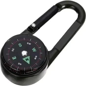 Gaira® Kompas s karabinou K6115, Barva černá