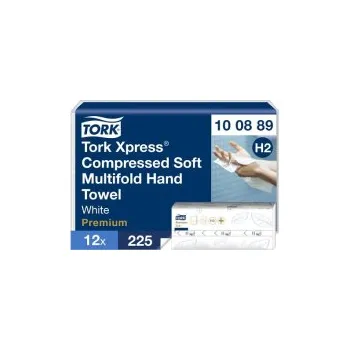 Papírový ručník Papírové ručníky stlačené, jemné Tork Xpress®, Multifold, 2 vrstvy, bílé, H2