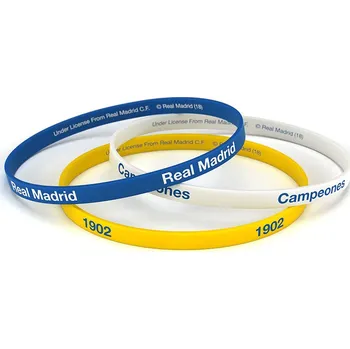 Náramek Fan-shop 3pack gumový náramek REAL MADRID Tricolor