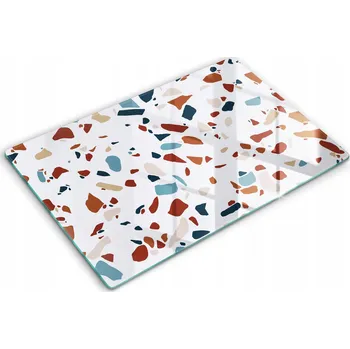 Obraz Ozdobná skleněná deska na krájení a ochranu, velká 80x52 cm - Motiv: Ozdobný kámen