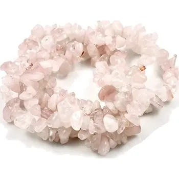 Materiál na výrobu šperku Růženín, vrtané zlomky – 20 cm návleku