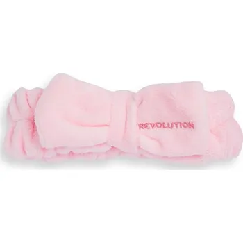 Revolution Skincare Pretty Pink Bow Headband - Kosmetická čelenka