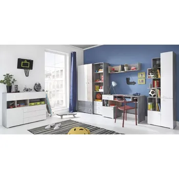 Dětské zboží Dětský pokoj Sigma System E - Beton + Bílý Lux + Dub