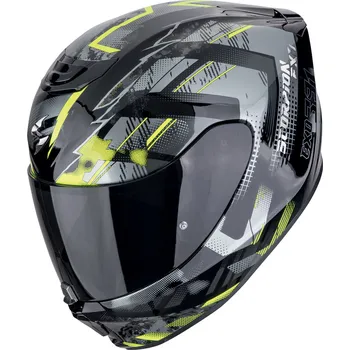 Helma na motorku SCORPION přilba EXO-391 Clutter black/neon yellow - M