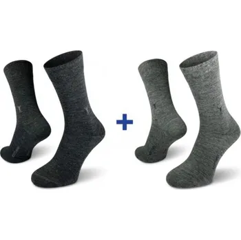 Pánské ponožky ponožky Northman Gunnar Merino, šedá, 2 páry - vel. 45-47 119093