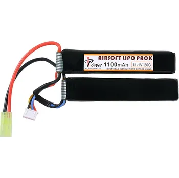 Baterie pro airsoftovou zbraň IPower Akumulátor Li-Po 1100mAh 11,1V 20C SF [IPower]