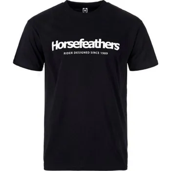 Pánské oblečení Tričko Horsefeathers Quarter Black XL