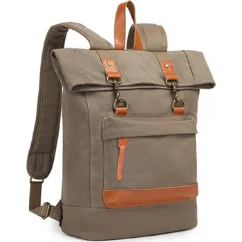 Kono 2303 Roll-up Batoh Khaki 14L plátěný