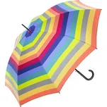 UNITED COLORS OF BENETTON Benetton deštník Dlouhý automatický Barevný Multistripes Fresh Salmon 86cm/105cm