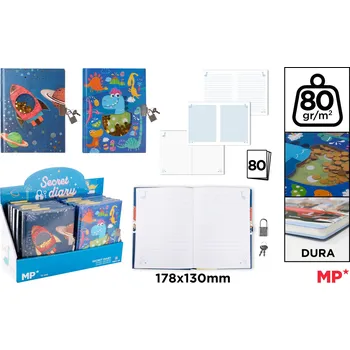 Památník se zámkem zvířátka 80 l Kluci mix 547762