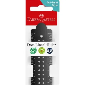 pravítka Školní pomůcky pro GEOMETRII Pravítko Dots 30cm FABER CASTELL Precizní