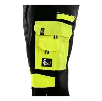 pracovní kraťasy Zahradníky CXS SIRIUS BRIGHTON, černo-žlutá, vel.52