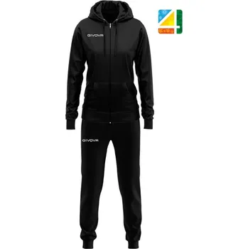 Moto kalhoty Dámská souprava GIVOVA King Donna Black L