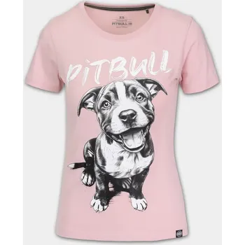 Dámské tričko PitBull West Coast Dámské triko PUPPY II - růžové - PWC_DTPUPPY2_PINK Velikosti: M