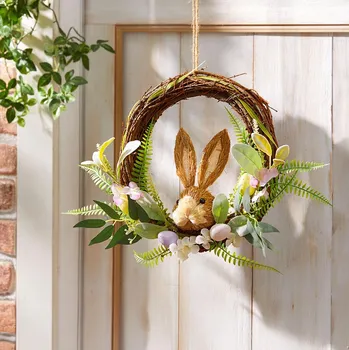 umělá květina Die moderne Hausfrau Dekorační věnec Velikonoční zajíček 493941