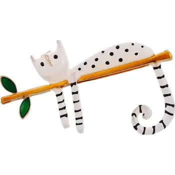 Brož Gaira® Brož Kočička 340038, Barva bílá