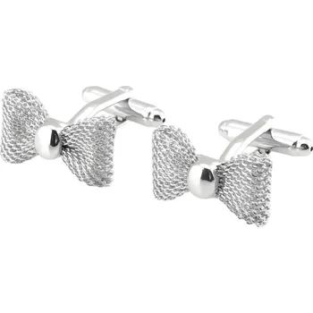 Manžetový knoflíček Gaira® Manžetové knoflíčky Motýlek 3309, Barva stříbrná