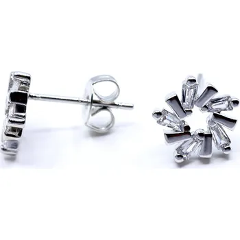 Náušnice Stříbrné náušnice se zirkony Tranda