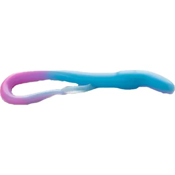 Umělá nástraha Gumová nástraha Moonky Long Worm 90mm DC01 Pink Bubblegum / Ultra Blue - Oliheň (10ks)