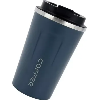 Termoska Termohrnek modrý TER1M (Praktický termohrnek na teplé nápoje s uzavíratelným víkem)