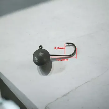 Rybářský háček RYVALURES-JIGOVÁ HLAVA KOULE 4G/VMC 8-5KS