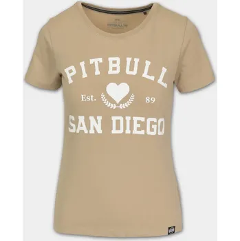 Dámské tričko PitBull West Coast Dámské triko LOVE PB - pískové - PWC_DTLOVEPB_SAND Velikosti: M