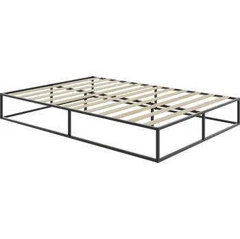 Postel TecTake Kovová postel Kyoto s lamelovým roštem 140 × 200 × 25,5 cm, 250 kg