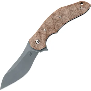 kapesní nůž Fox Knives FLIPPER: zavírací nůž, čepel z nerezové oceli N690Co s povrchovou úpravou beadblasted+sto