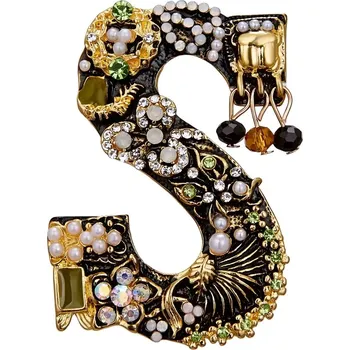 Brož Gaira® Brož Art Písmeno 3003, Písmeno S