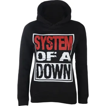 Dámská mikina mikina s kapucí dámské System of a Down - Logo - HYBRIS - WMX-57-SOAD006-H92-3-BK