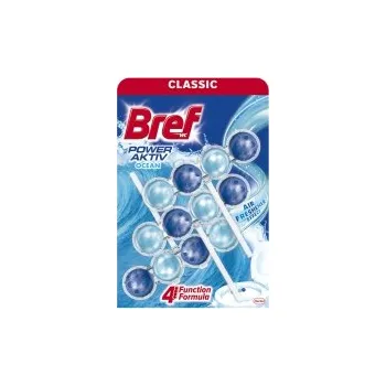 WC čistič BREF Power active OCEAN , WC závěs - kuličky, 3 x 50 g