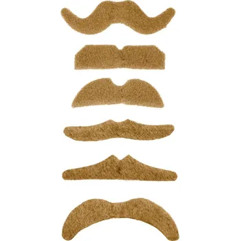 Karnevalový doplněk Blond kníry (6 různých typů)