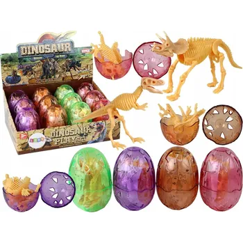 Vajíčko dinosaura 4 barvy 9 cm