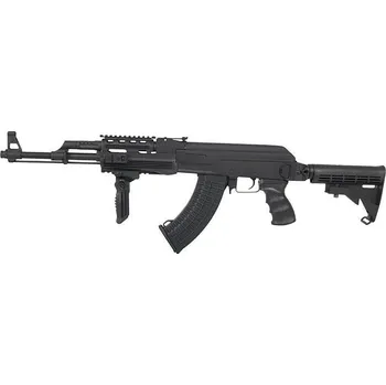 Airsoftová zbraň CYMA CM.028C AK-47 RIS Tactical M4 Stock černá elektrická