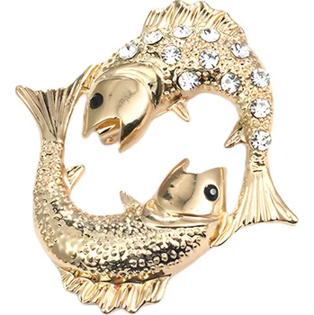 Šperk Gaira® Brož Zodiac 340023, Znamení zvěrokruhu Ryby