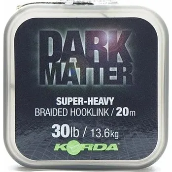 KORDA - Těžká šňůrka Dark Matter Braid 30 lb 20 m
