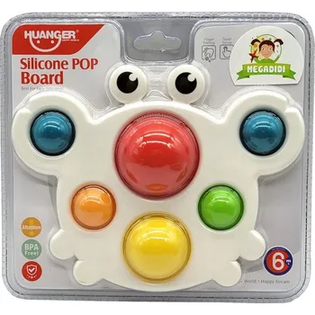 Hračka pro nejmenší MEGADIDI Edukační Hračka pro batolata POP IT Krab Senzorická hračka KRABÍ KOUSÁTKO