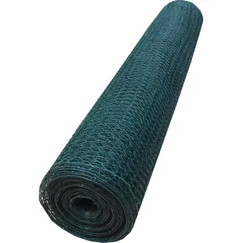 Pletivo TOPTRADE králičí pletivo poplastované, zelené – oko 25 mm, drát 0,9 mm, 1000 × 25 m (Zelené PVC králičí pletivo TOPTRADE, oko 25 mm, drát 0,9 mm, výška 100 cm, role 25 m)