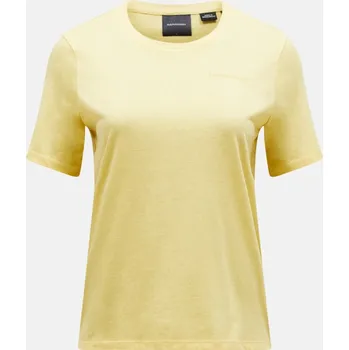 Dámské tričko TRIČKO PEAK PERFORMANCE W EXPLORE LOGO TEE MELLOW YELLOW