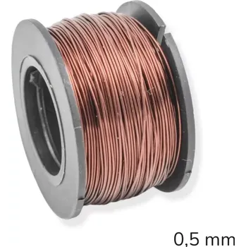Hobby drát Měděný drát lakovaný 0,5 mm - 30 m