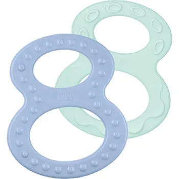 NUK kousátko "osmička" soft hard 0m+ 2 ks