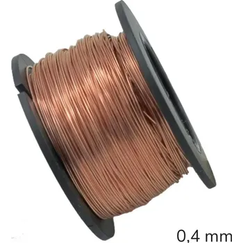 Hobby drát Měděný drát nelakovaný 0,4 mm - 30 m