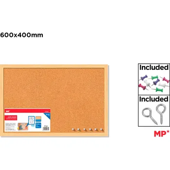 Kancelářský nábytek MP Tabule korková 40 x 60 cm 547802