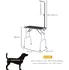 Kosmetika pro psa PawHut D01-026 stůl na trimování s kovovým rámem pro psy 81 x 48,5 x 80 cm černý/stříbrný